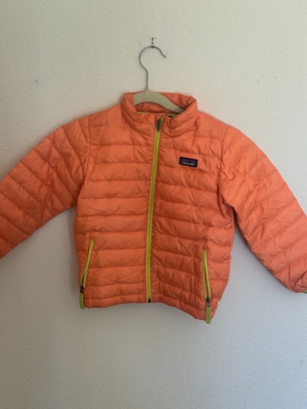 Patagonia Toddler Down Sweater Puffer Jacket Orange 4T
